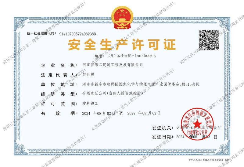 Safety Production License